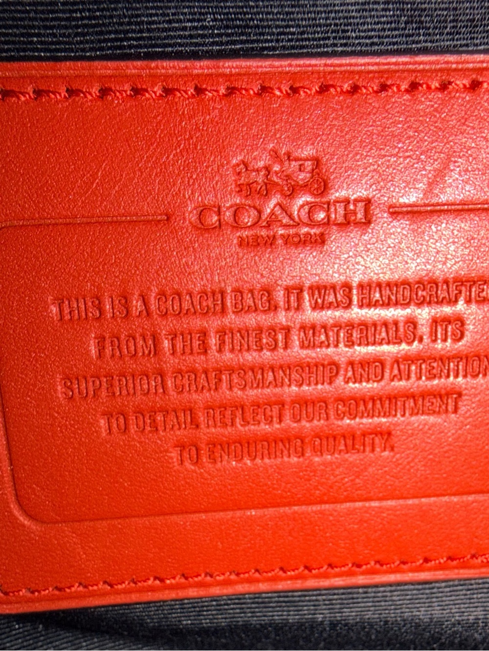 Coach Men’s Terrain Trek Red Backpack - Includes Dust Bag - Picture 7 of 7